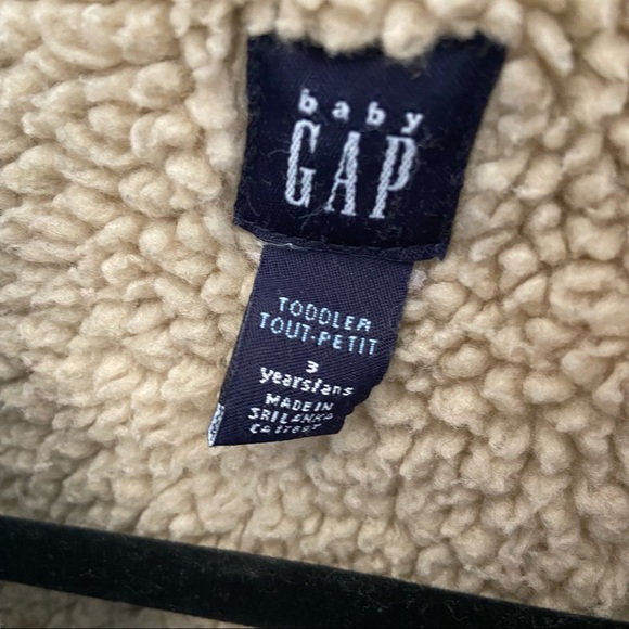 Vintage baby Gap jean jacket Sherpa lined Toddler size 3 - Picture 4 of 13